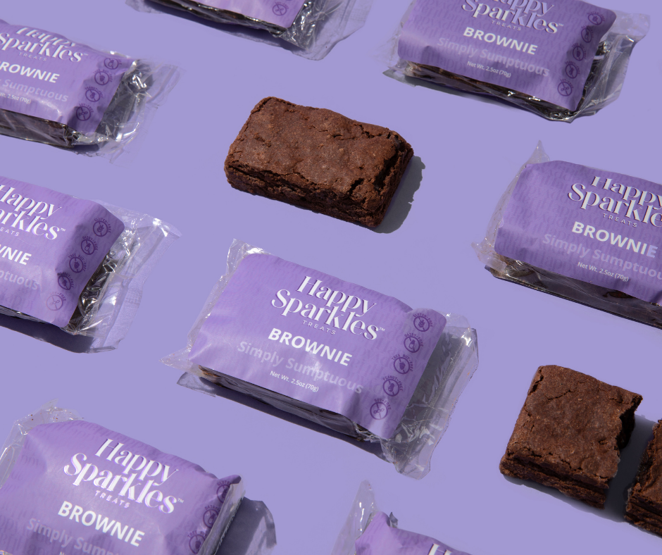 Happy Sparkles Treats Individually Wrapped Brownies
